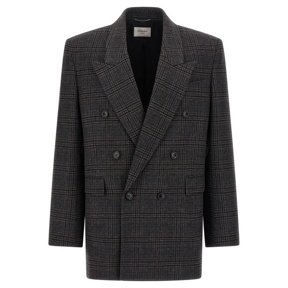Saint Laurent Men Double-Breasted Blazer - Picture 1 of 4